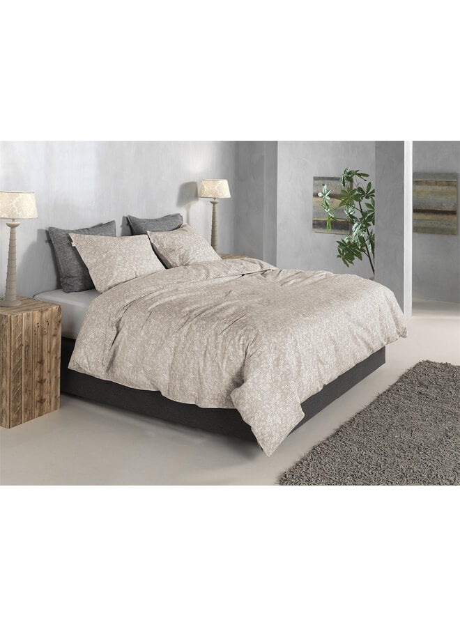 ZO! Home Dekbedovertrek Petali di Lino Sandy Beige - Katoen