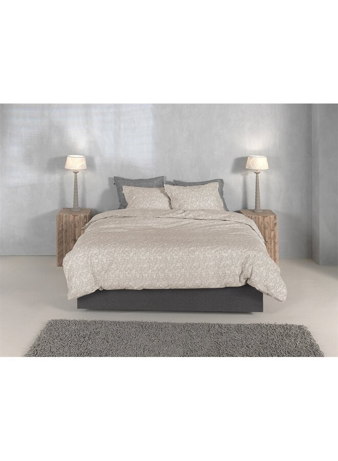ZO! Home Dekbedovertrek Petali di Lino Sandy Beige - Katoen