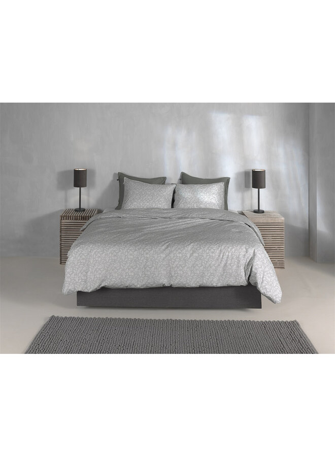 ZO! Home Dekbedovertrek Petali di Lino Grijs - Katoen