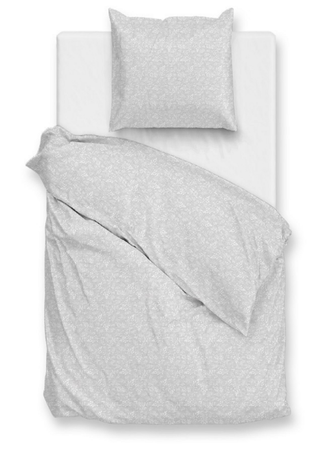 ZO! Home Dekbedovertrek Petali di Lino Dove Grey - Katoen