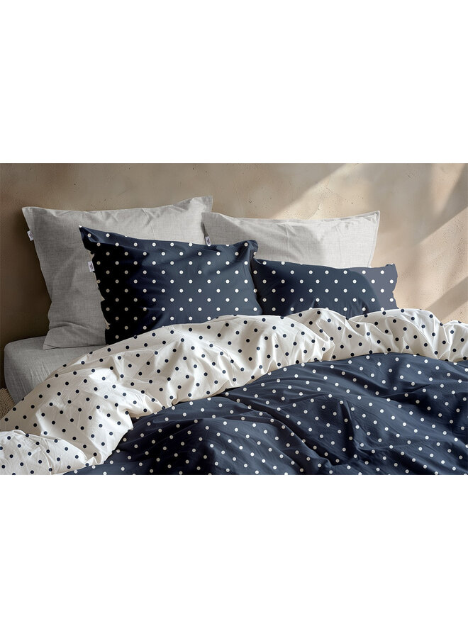 ZO! Home Dekbedovertrek Punta di Cotone Navy - Katoen
