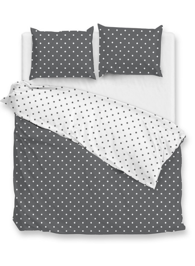 Dekbedovertrek Punta di Cotone Pewter Grey - Katoen
