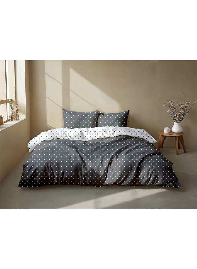 ZO! Home Dekbedovertrek Punta di Cotone Pewter Grey - Katoen