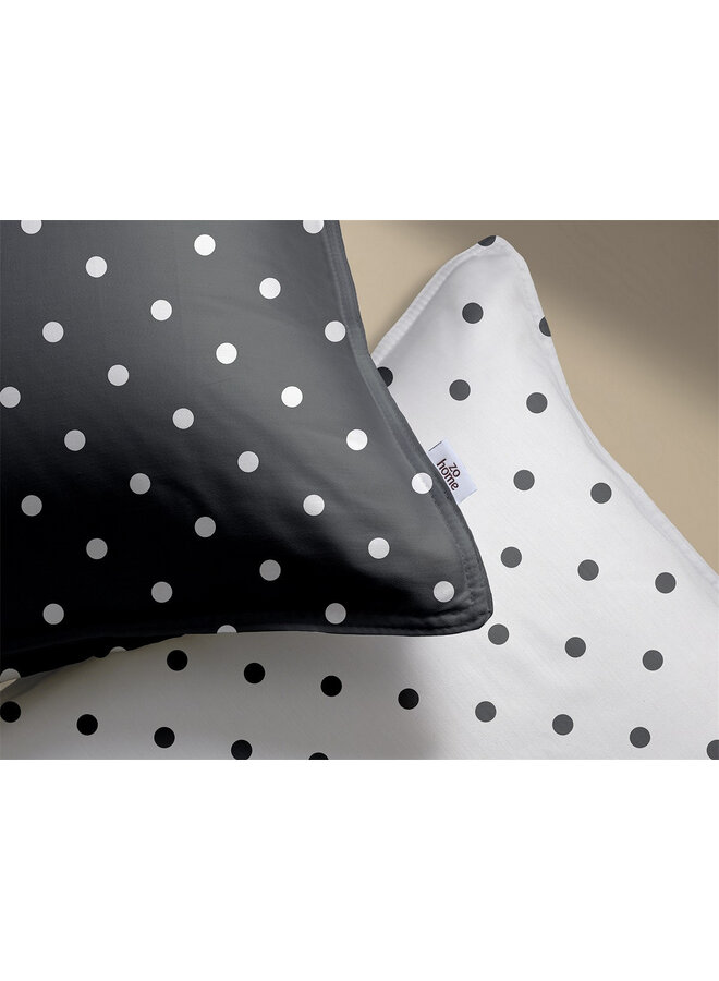 ZO! Home Dekbedovertrek Punta di Cotone Antraciet - Katoen