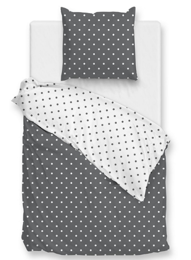 ZO! Home Dekbedovertrek Punta di Cotone Pewter Grey - Katoen