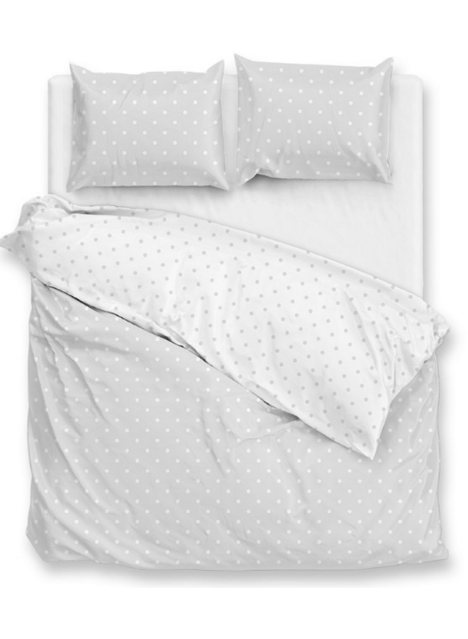 Dekbedovertrek Punta di Cotone Grijs - Katoen PL1