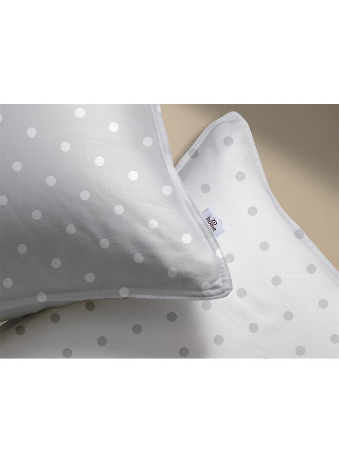 ZO! Home Dekbedovertrek Punta di Cotone Stone Grey - Katoen