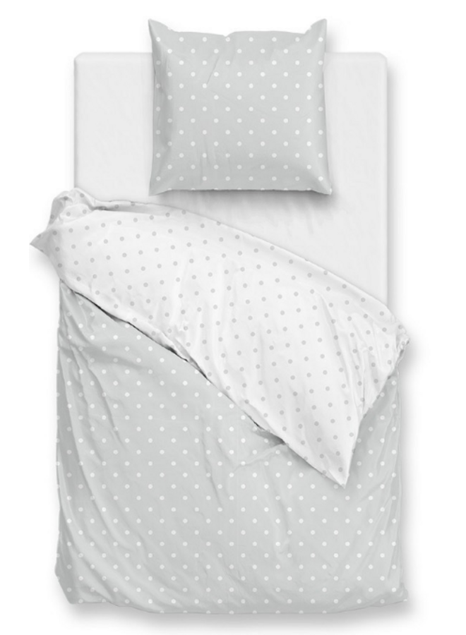 ZO! Home Dekbedovertrek Punta di Cotone Stone Grey - Katoen