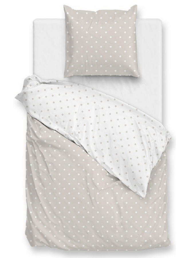 ZO! Home Dekbedovertrek Punta di Cotone Beige - Katoen