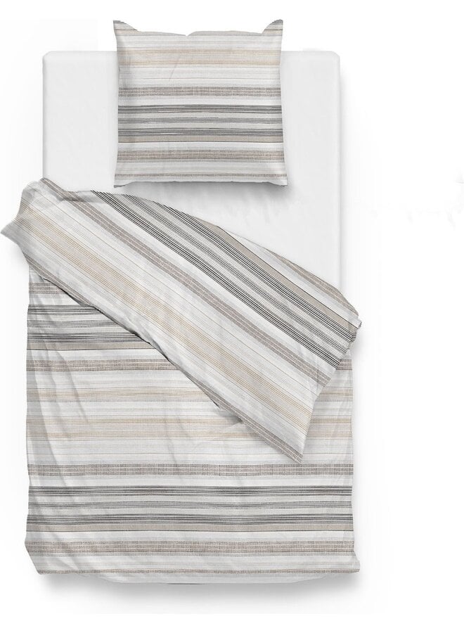 ZO! Home Dekbedovertrek Paolina Taupe - Katoen