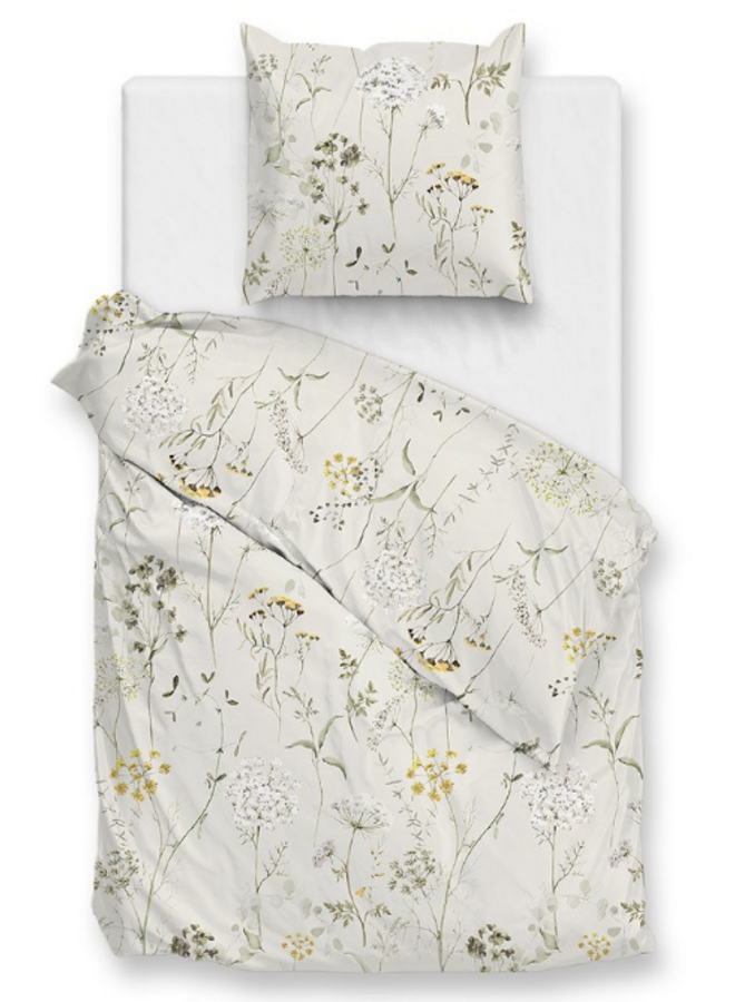 ZO! Home Dekbedovertrek Leontine Naturel - Flanel