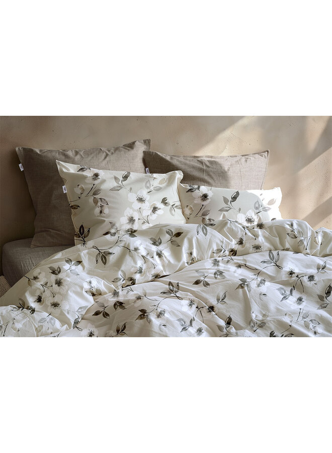 ZO! Home Dekbedovertrek Ines Grijs - Flanel