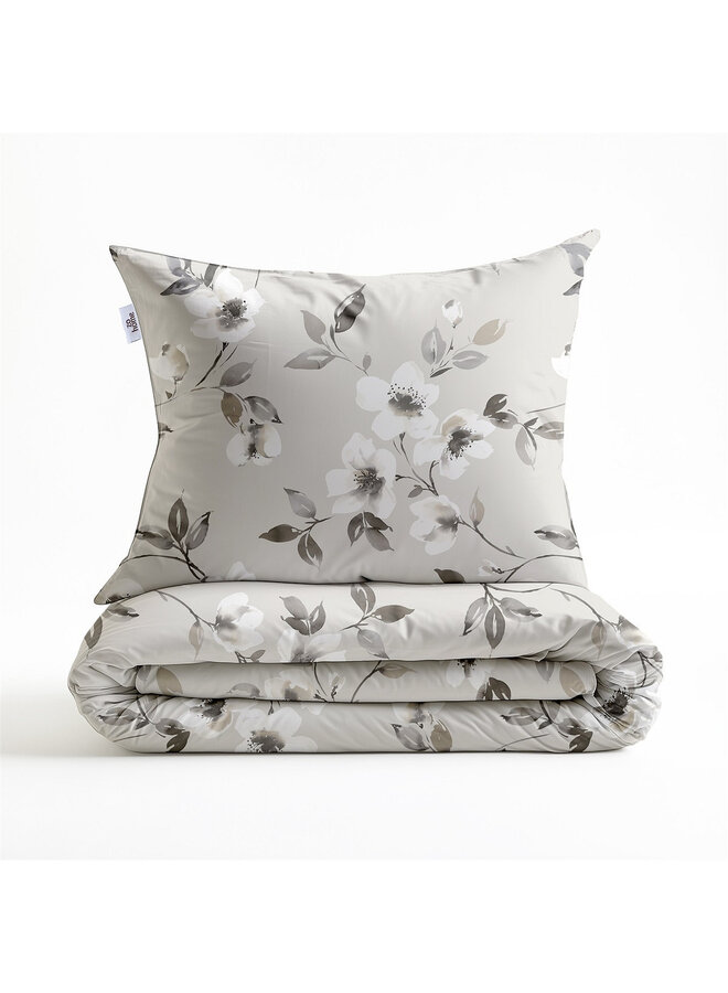 ZO! Home Dekbedovertrek Ines Grijs - Flanel