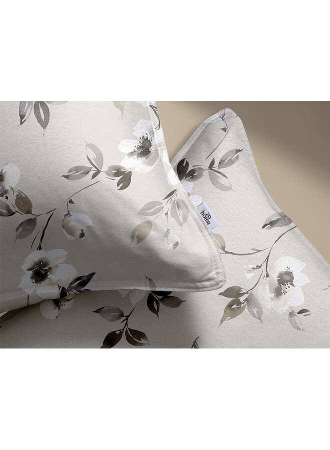 ZO! Home Dekbedovertrek Ines Grijs - Flanel