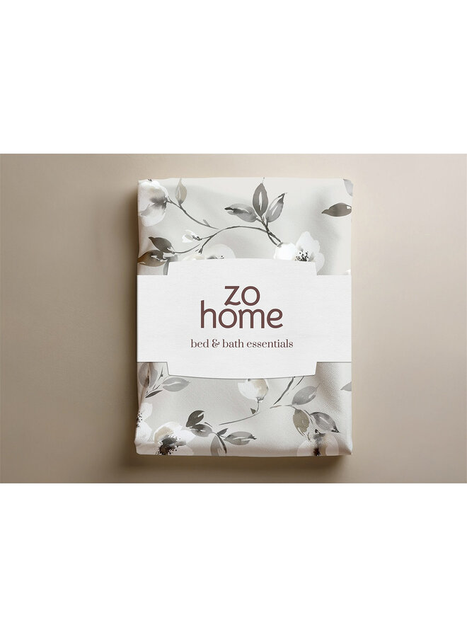 ZO! Home Dekbedovertrek Ines Grijs - Flanel