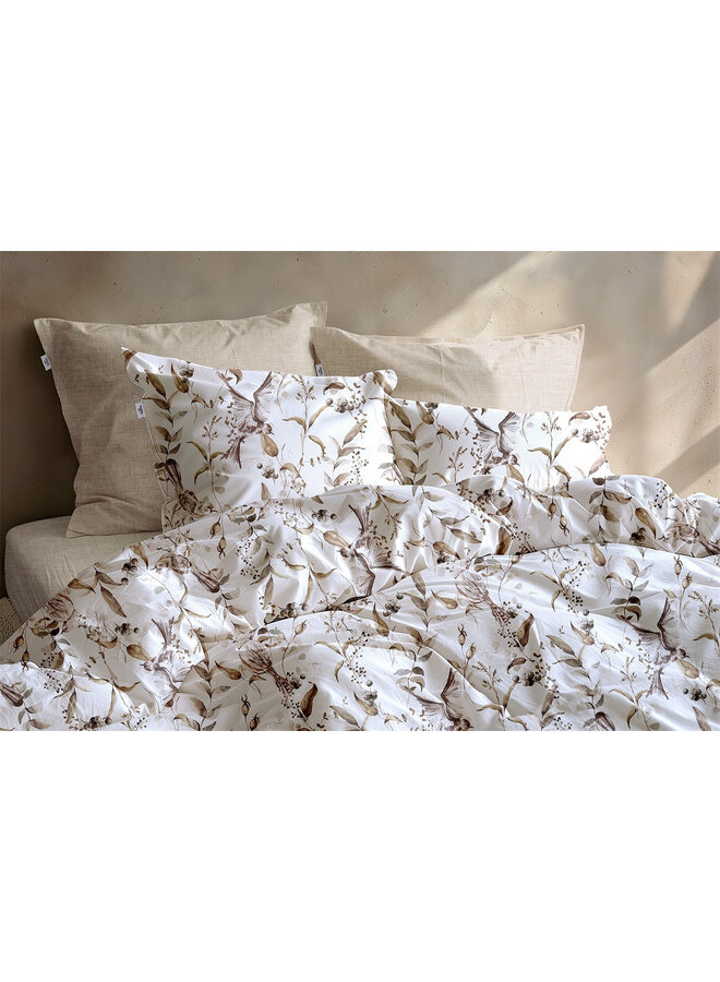 ZO! Home Dekbedovertrek Colette Wit - Flanel