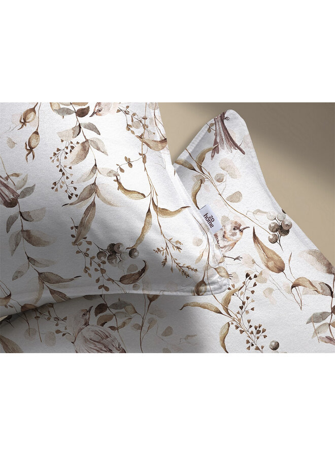 ZO! Home Dekbedovertrek Colette Wit - Flanel