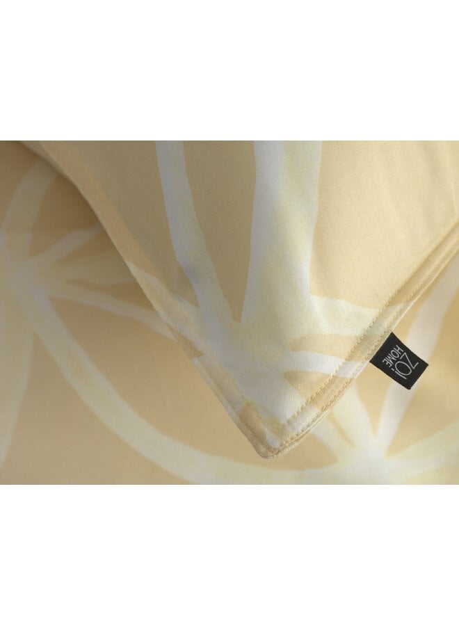 ZO! Home Dekbedovertrek Agnetha Geel - Katoensatijn