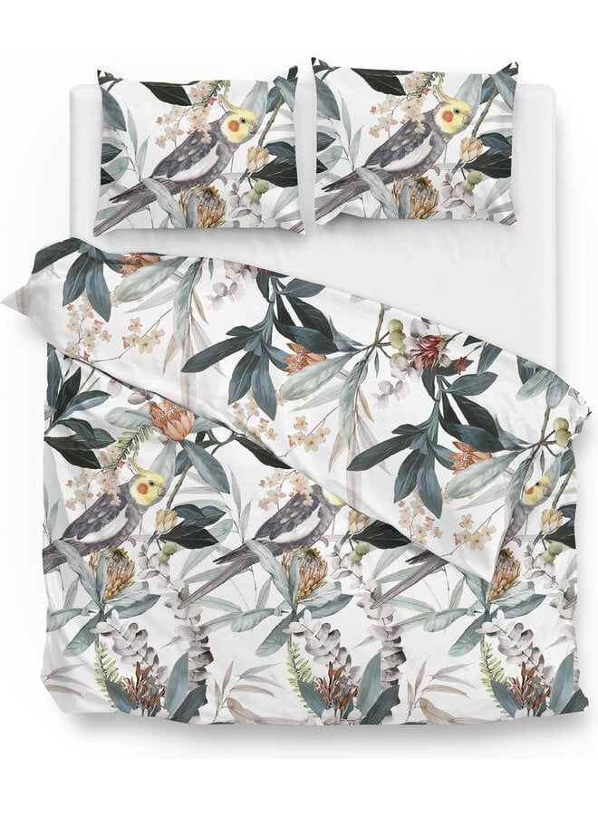 ZO! Home Dekbedovertrek Kendal White - Katoensatijn