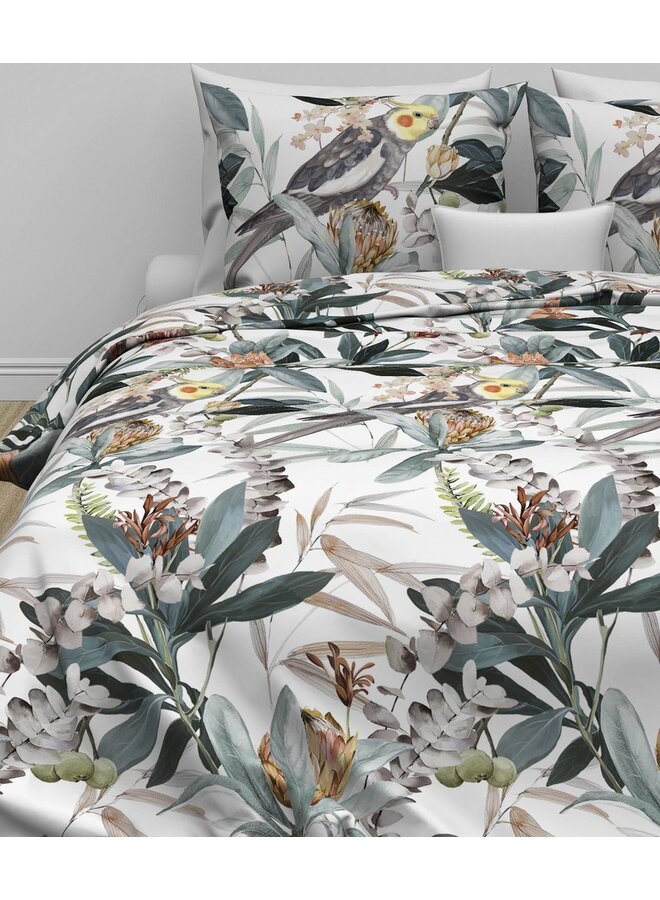 ZO! Home Dekbedovertrek Kendal White - Katoensatijn