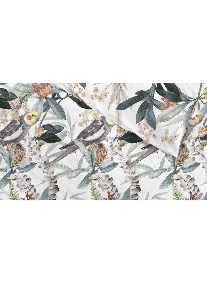 ZO! Home Dekbedovertrek Kendal Wit -  Katoensatijn