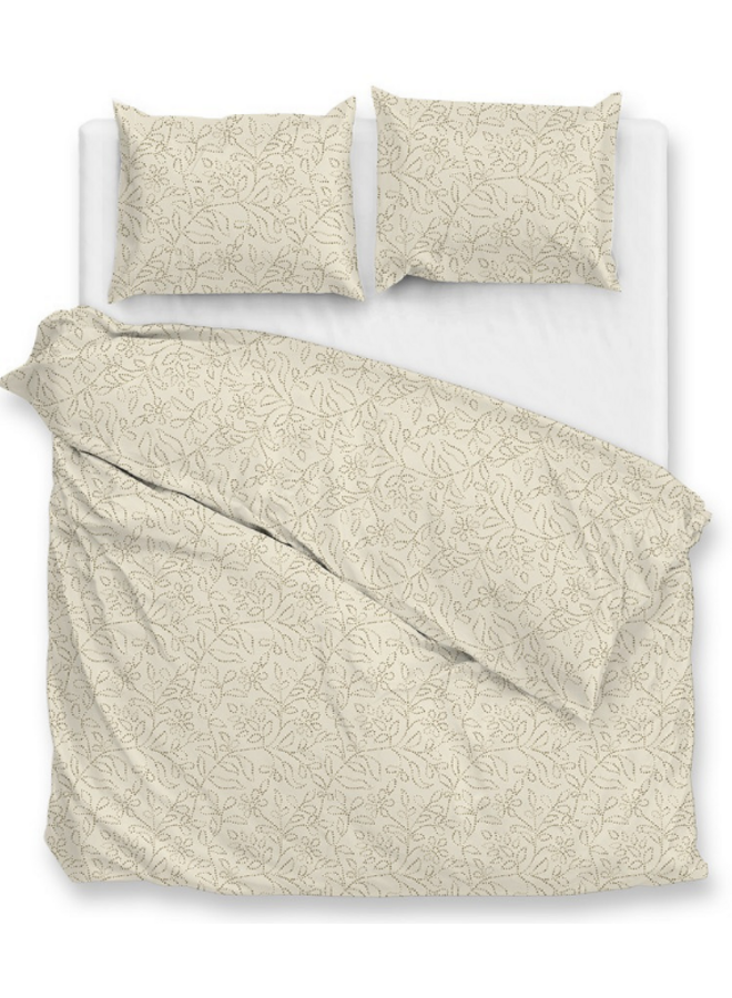 ZO! Home Dekbedovertrek Floreala Beige - Percale Katoen
