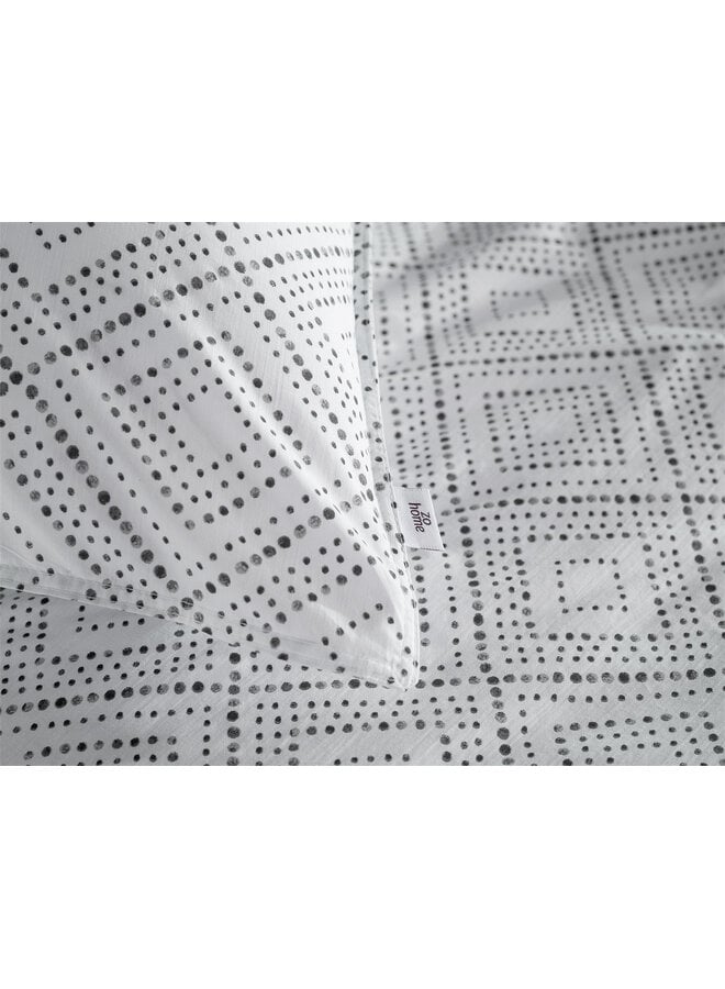 ZO! Home Dekbedovertrek Piastrella Crystal White - Percale Katoen