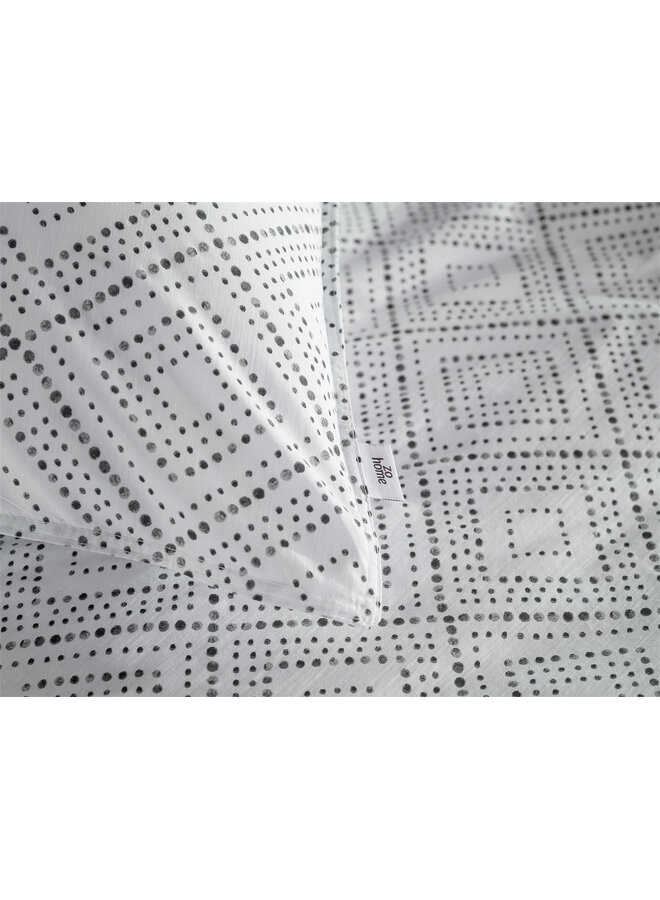 ZO! Home Dekbedovertrek Piastrella Grijs - Percale Katoen