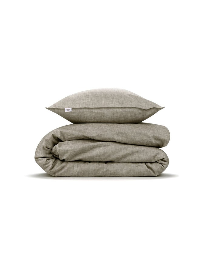 ZO! Home Dekbedovertrek Flanella-di-Lino Khaki Beige - Flanel