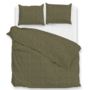 ZO! Home Dekbedovertrek Flanella-di-Lino Olive Green - Flanel