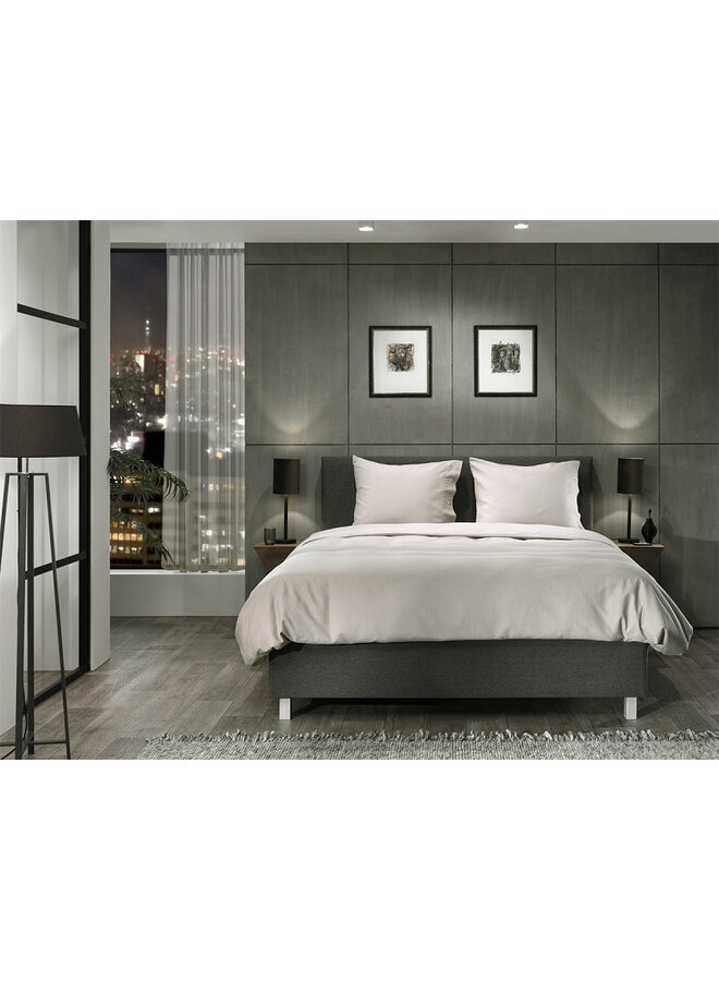 Yellow Dekbedovertrek Cialda Zilvergrijs - Katoen