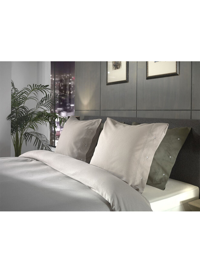 Yellow Dekbedovertrek Cialda Zilvergrijs - Katoen