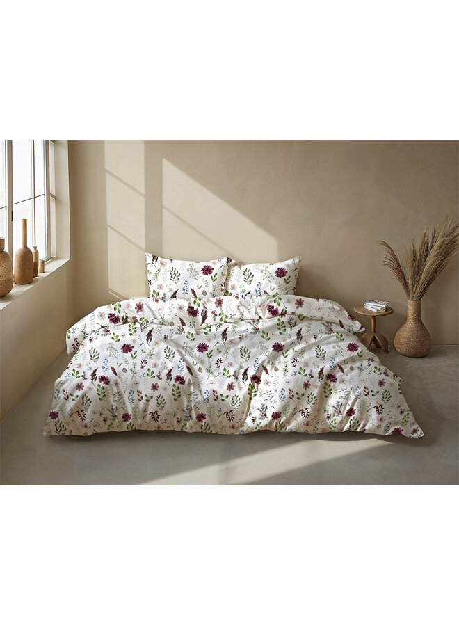 ZO! Home Dekbedovertrek Celeste Wit  - Flanel