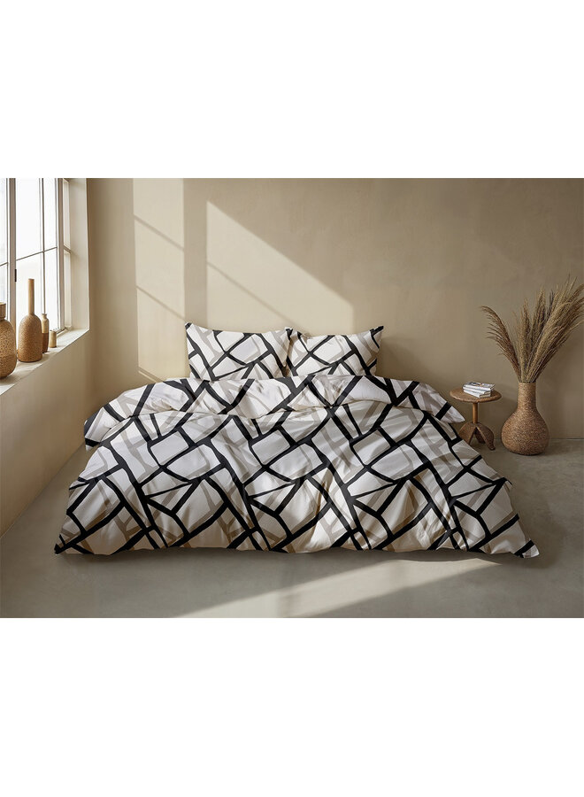 ZO! Home Dekbedovertrek Serena Grijs - Flanel