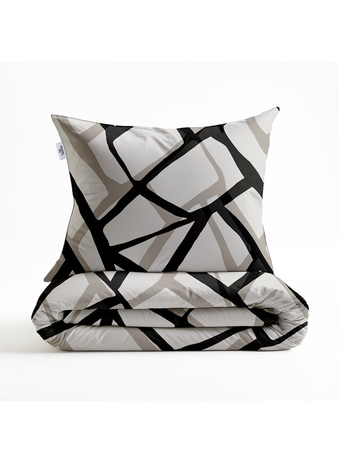 ZO! Home Dekbedovertrek Serena Grijs - Flanel