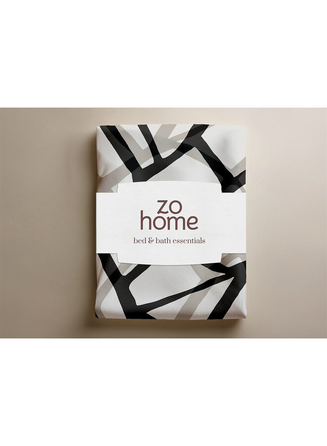 ZO! Home Dekbedovertrek Serena Grijs - Flanel