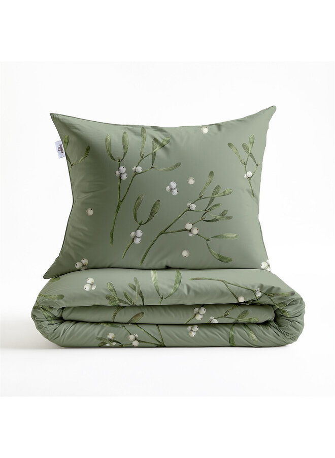 ZO! Home Dekbedovertrek Hedra Groen - Flanel