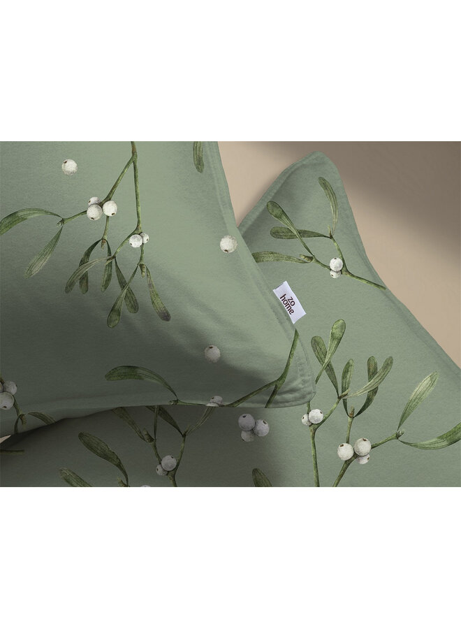 ZO! Home Dekbedovertrek Hedra Groen - Flanel