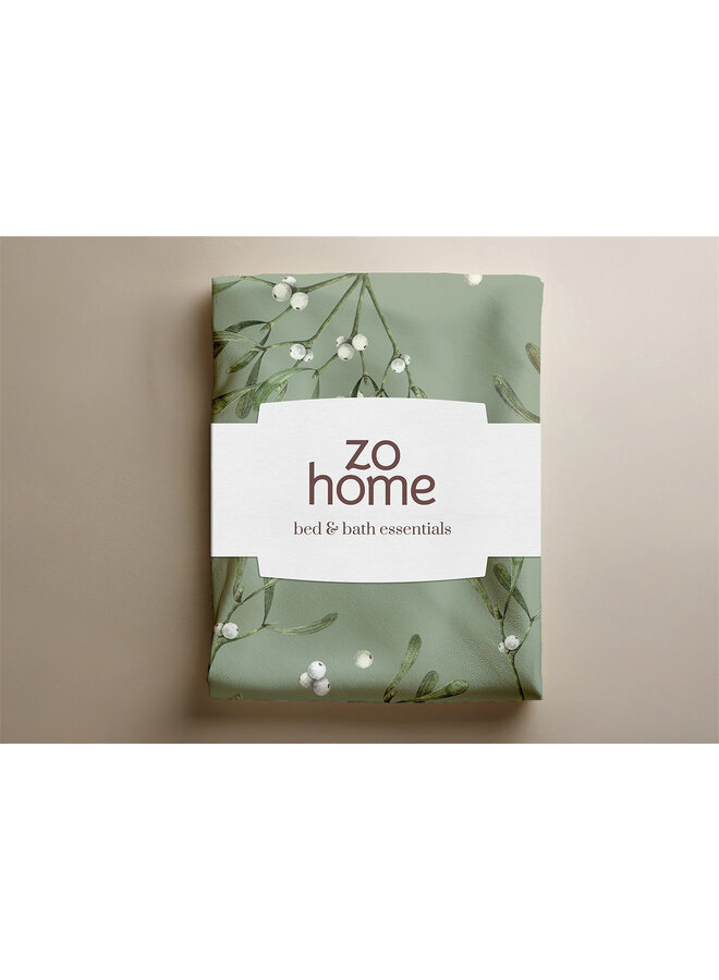 ZO! Home Dekbedovertrek Hedra Groen - Flanel