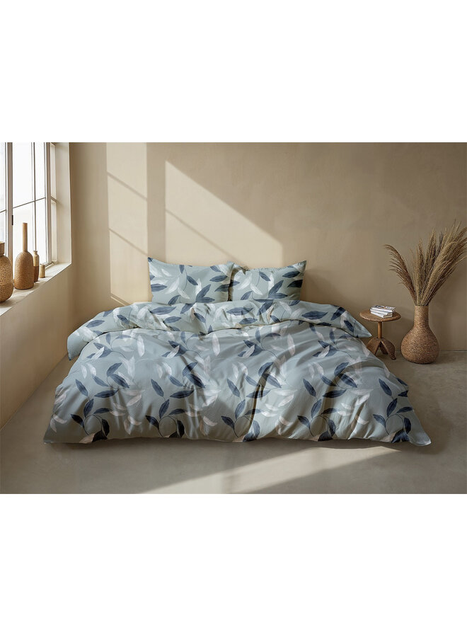 ZO! Home Dekbedovertrek  Astrid Blauw - Flanel