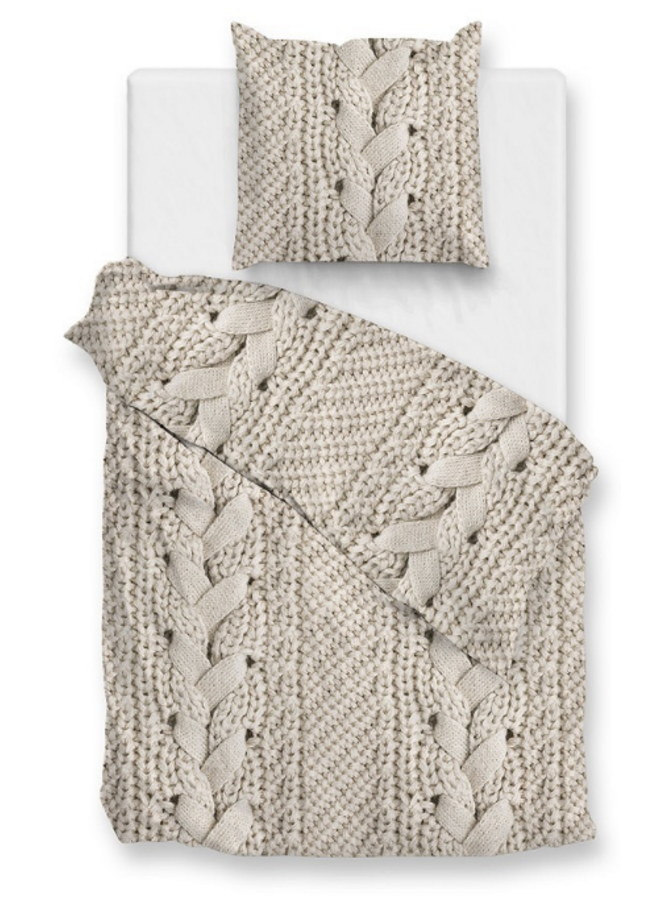 ZO! Home Dekbedovertrek Mira Naturel - Flanel