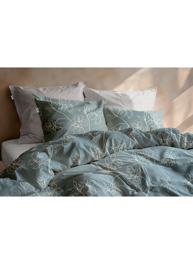 ZO! Home Dekbedovertrek Alva Blauw - Flanel