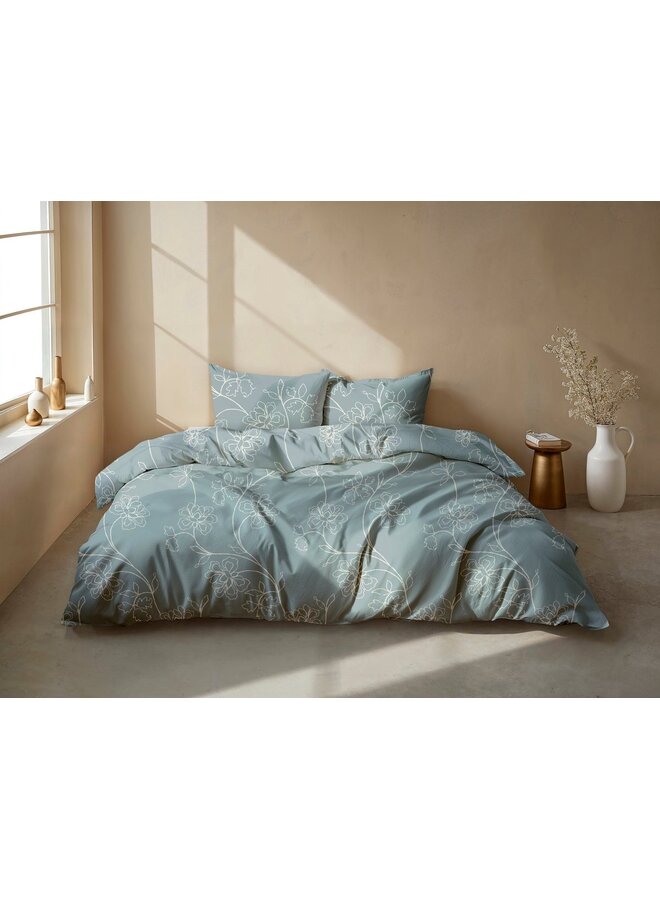 ZO! Home Dekbedovertrek Alva Blauw - Flanel