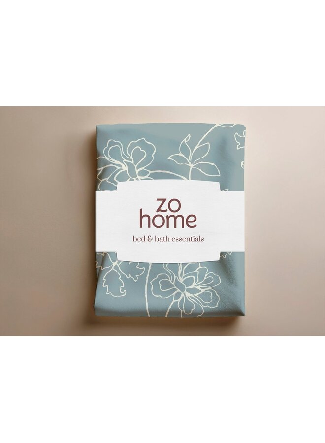 ZO! Home Dekbedovertrek Alva Blauw - Flanel