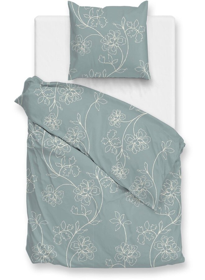 ZO! Home Dekbedovertrek Alva Blauw - Flanel