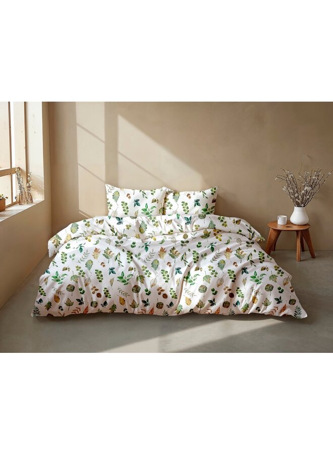 ZO! Home Dekbedovertrek Amara Wit - Flanel