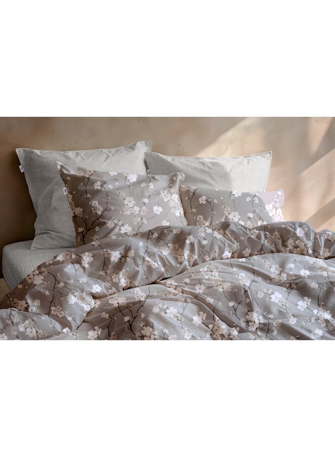 ZO! Home Dekbedovertrek Aria Grijs - Flanel