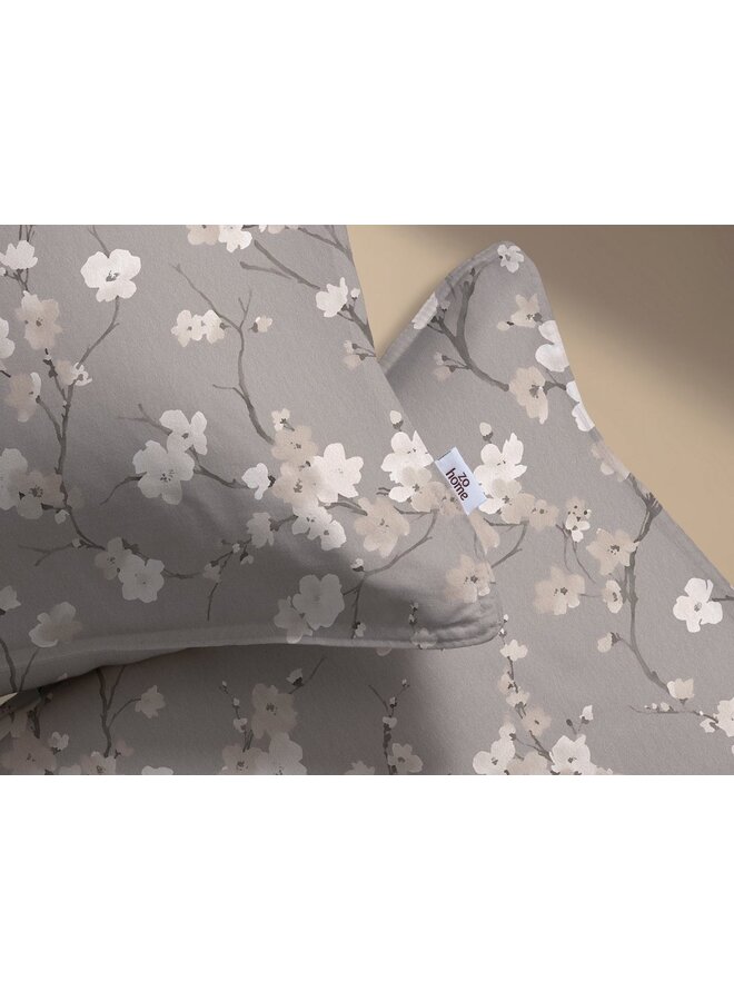 ZO! Home Dekbedovertrek Aria Grijs - Flanel