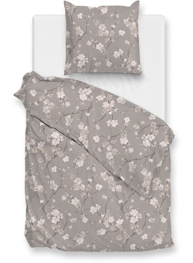 ZO! Home Dekbedovertrek Aria Grijs - Flanel