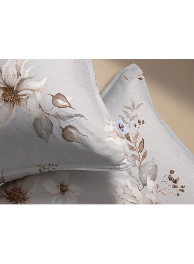 ZO! Home Dekbedovertrek Elara Grijs - Flanel